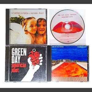 CD x4- The Smashing Pumpkins / Green Day / Red Hot Chili Peppers - Lot